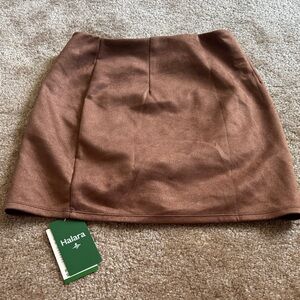 HALARA Women's Brown Pencil Skirt